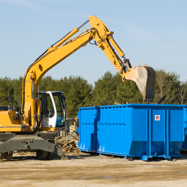 are there any restrictions on where a residential dumpster can be placed in Inyo County CA